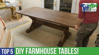 Top 5 DIY Farmhouse Tables! The Best Maker Videos for Your Next Build!