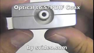 Optical to S/PDIF Coax Digital Audio Converter