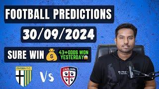 Football Predictions Today 30/9/2024 | Soccer Predictions |Football Betting Tips - Serie A