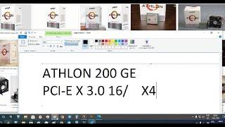 Athlon 200 GE + -  . что делать если шина pci-e 3.0 x16  работает pci-e 3.0 x4