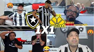 REAÇÕES BOTAFOGUENSES E CHORO AO VIVO , BOTAFOGANDO- BOTAFOGO 1X1 CRICIÚMA- BRASILEIRÃO 2024- KKKKK