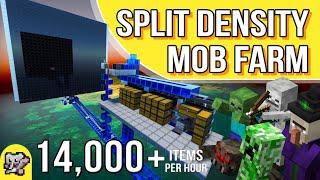 Split Density MOB Farm 1600+ Gunpowder | Minecraft Farm Tutorial | BEDROCK MCPE XBOX PS SWITCH