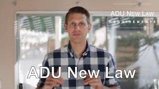 ADU New Law Requirement [2020]