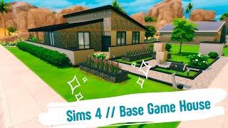 Sims 4 Base Game House // speed build // no cc