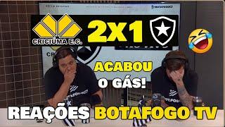 CHORA BOTAFOGO! REAÇÕES BOTAFOGO TV - CRICIÚMA 2x1 BOTAFOGO - VAMOS RIR DO BOTAFOGO?