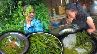 Fiddlehead Picking, Cooking & Eating Village style #NiguroRecipe जङ्गल बाट निगुरो टिपेर लिएर खाइयो