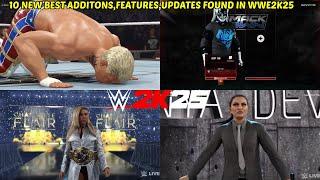 10 BEST NEW ADDITIONS, FEATURES & UPDATES FOUND IN WWE2K25!