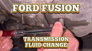 Ford Fusion | Transmission Fluid Change | 2017 | Step-By -Step | DIY | with drain plug torque specs