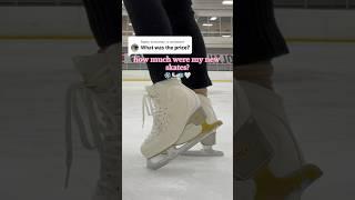 how much did my new figure skates cost? #figureskater #figureskating #iceskater #iceskating #skating