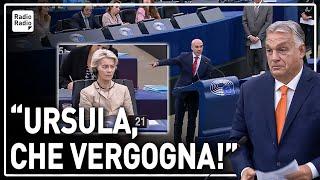 JORGE BUXADÉ TUONA IN EUROPARLAMENTO ▷ "VON DER LEYEN INSULTA ORBAN E SE NE VA: VERGOGNATEVI TUTTI!"