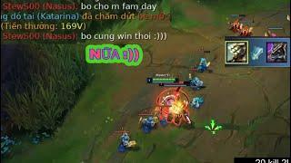 NASUS ĐÒI LÀM BỐ YI CAO THỦ  KHI TEAM ĐANG WIN VÀ CÁI KẾT  !