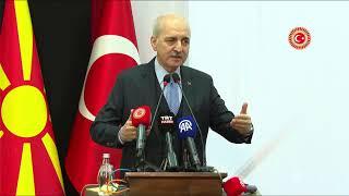 TBMM Başkanımız Numan Kurtulmuş, Kalkandelen Maarif Okulu'nda konuşuyor