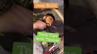 Working on a new Jeep Build at TNT Customs. Tanner shares some tech tips. #techtips #jeepbuild