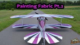 Painting pt2 of the EMHW 2.43m 47% Pitts Special, Patterns, Clear, Tips & Tricks