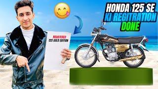 Honda 125 SE Gold Edition ki registration Done ️ Ramzan Ka phela roza be 