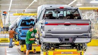 How They Build From Scratch The All New Electric F-150 in The US