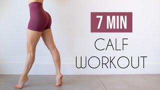 7 MIN CALF WORKOUT (Long & Lean Dancer Calves with Dumbbells)