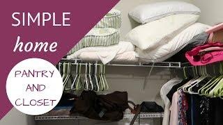 MINIMALISM: Pantry & Closet Declutter