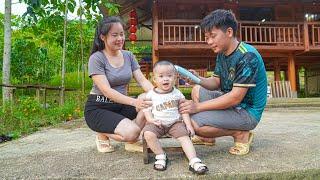 The family is fully reunited, The farm is full of happy laughter. Daily life of Thanh Hien Family