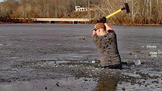 Extreme Winter Fishing - I have an axe and cabin fever!!!!!!!!!!!!!!