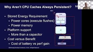 SDC2020: Persistent Memory Programming Without All That Cache Flushing