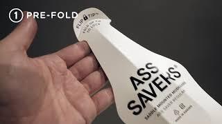 How to properly fold and install your Ass Savers saddle mudguard