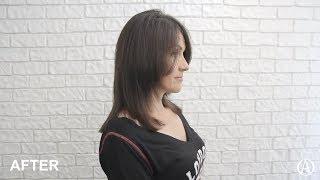 Слои на средней длине / Layers of medium length/womens haircut