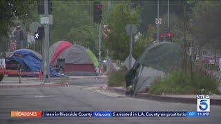 Homeless encampments growing next to Beverly Hills