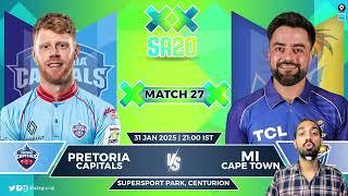 PC vs MICT Prediction, Pretoria Capitals vs MI Cape Town Team Prediction Today, SA20