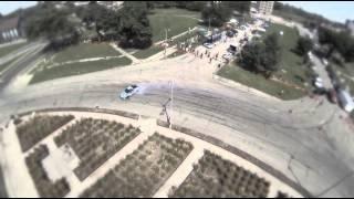 Train Station + Drift Cars + Detroit Drone = Aerial Video