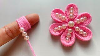 Hand Embroidery Tricks | Super Easy Flower Embroidery Tricks | Amazing Woolen Flower Ideas