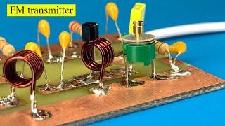 Make a 800m Range fm transmitter circuit, stable fm transmitter, walkie talkie