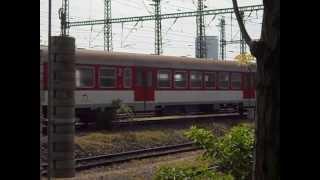 Two trains near main station Bratislava-hl. st.