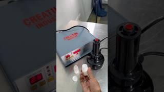 Bottle foil sealing machine | How to seal bottle cap using induction wad sealer | Creature industry