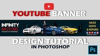 YouTube Banner Design | Photoshop Tutorial