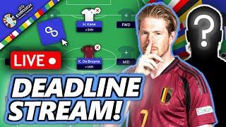 LIMITLESS ACTIVE! MATCHDAY 3 DEADLINE STREAM! | EURO 2024 FANTASY FOOTBALL TIPS STRATEGY AND ADVICE