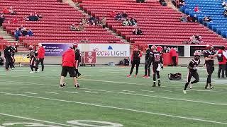 Calgary Stampeders Warm Up Rally Saskatchewan Roughriders Game | One Last Hurrah For Bo?