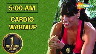 5 Mins Fat Burner Cardio Warmup - Easy At Home Workout - Bipasha Basu Workout | Fitness Video