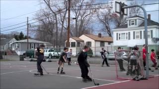 STREET HOCKEY GAME AND FIGHT