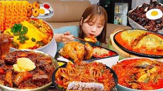 Sub)Real Mukbang-Mi mejor selección de videos para cocinar y comer‍ Ttteokbokki, fideos picantes