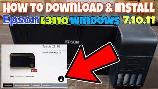 How to Download & Install Epson L3110 Printer Driver || Windows 7,10,11