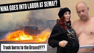 NINA GOES INTO LABOR AT SEMA!? GEORGE NOWHERE TO BE FOUND!!!