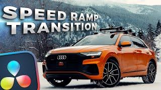 SPEED RAMPING TRANSITION / CAR EDIT in Davinci Resolve 18 tutorial