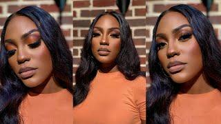 FULL MAKEUP AND HAIR TRANSFORMATION || ULA HAIR Glueless 9x7 HD Lace Closure Wig Body Wave 24inch