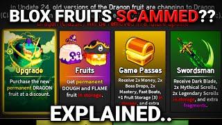 Blox Fruits New Update SCAMMED YOUR DRAGON FRUITS?? Well, Let me Explain...