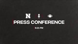 Postgame Press Conference | Nebraska Football at Michigan