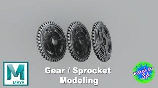 How To Model Gear / Sprocket in Autodesk Maya | Hard surface | Autodesk Maya2021 | No1Trending