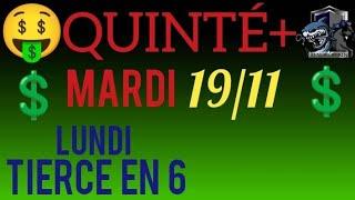 PRONOSTIC PMU QUINTE DU JOUR MARDI 19 NOVEMBRE 2024