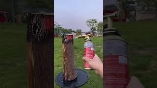 A powerful cassette spray gun that can be used upside down.