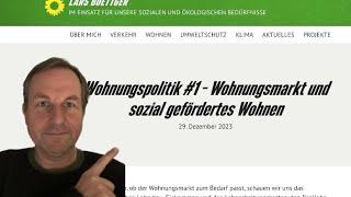 Wohnungspolitik #1 - Wohnungsmarkt und sozial gefördertes Wohnen